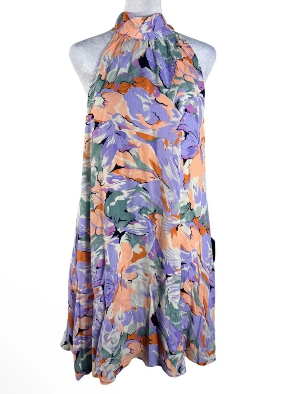 Lulus Tied Back To You Floral Mini Swing Dress - Picture 3 of 7